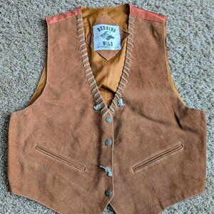 Vintage Western Leather Vest from Running Wild: The Stampede Collection